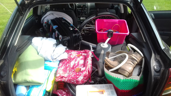 Foto: volle kofferbak