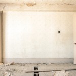 There is nothing in the room